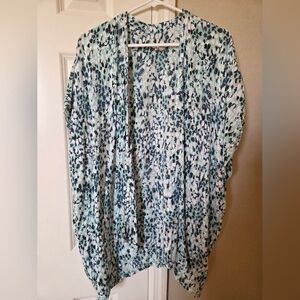 Loft Floral Print Kimono Cardigan